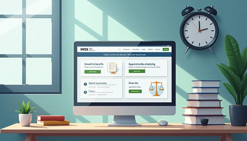 A imagem ilustra Guia prático inss gov para consultar benefícios e agendar atendimentos