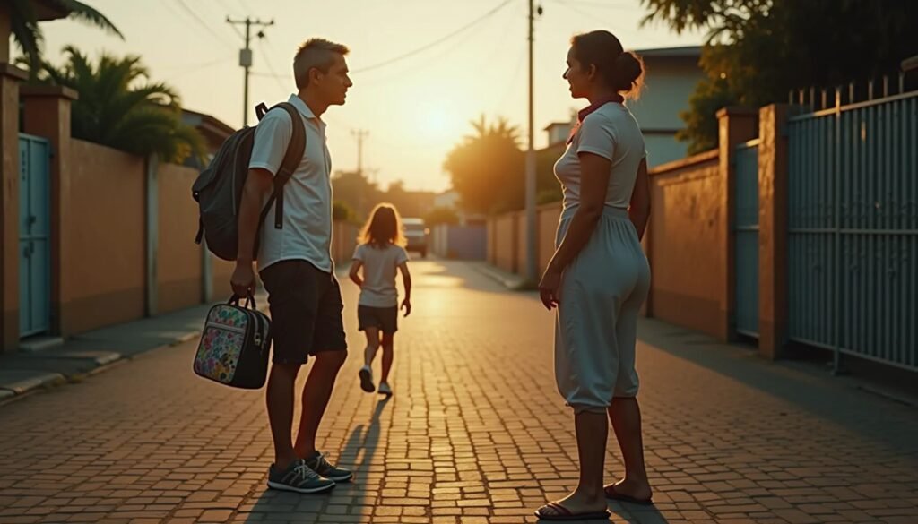 A imagem ilustra Guarda dividida de filhos e o equilíbrio emocional das crianças