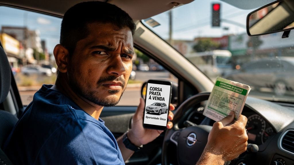 A imagem ilustra Como saber se o veículo está com busca e apreensão